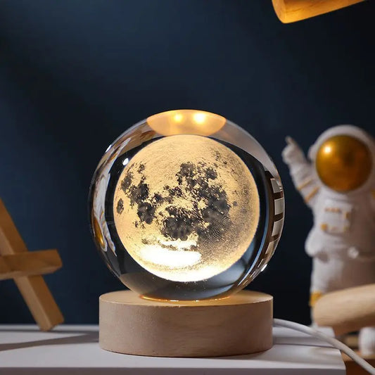 Luminária Noturna Esfera de Cristal