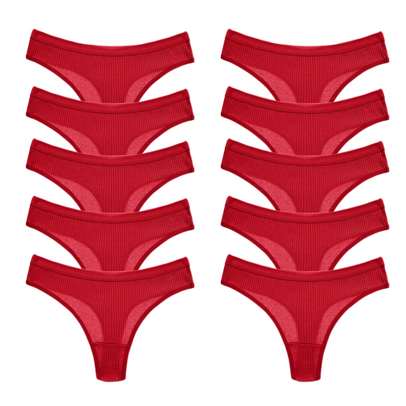 Conjunto 10 Calcinhas Fio Dental Femininas