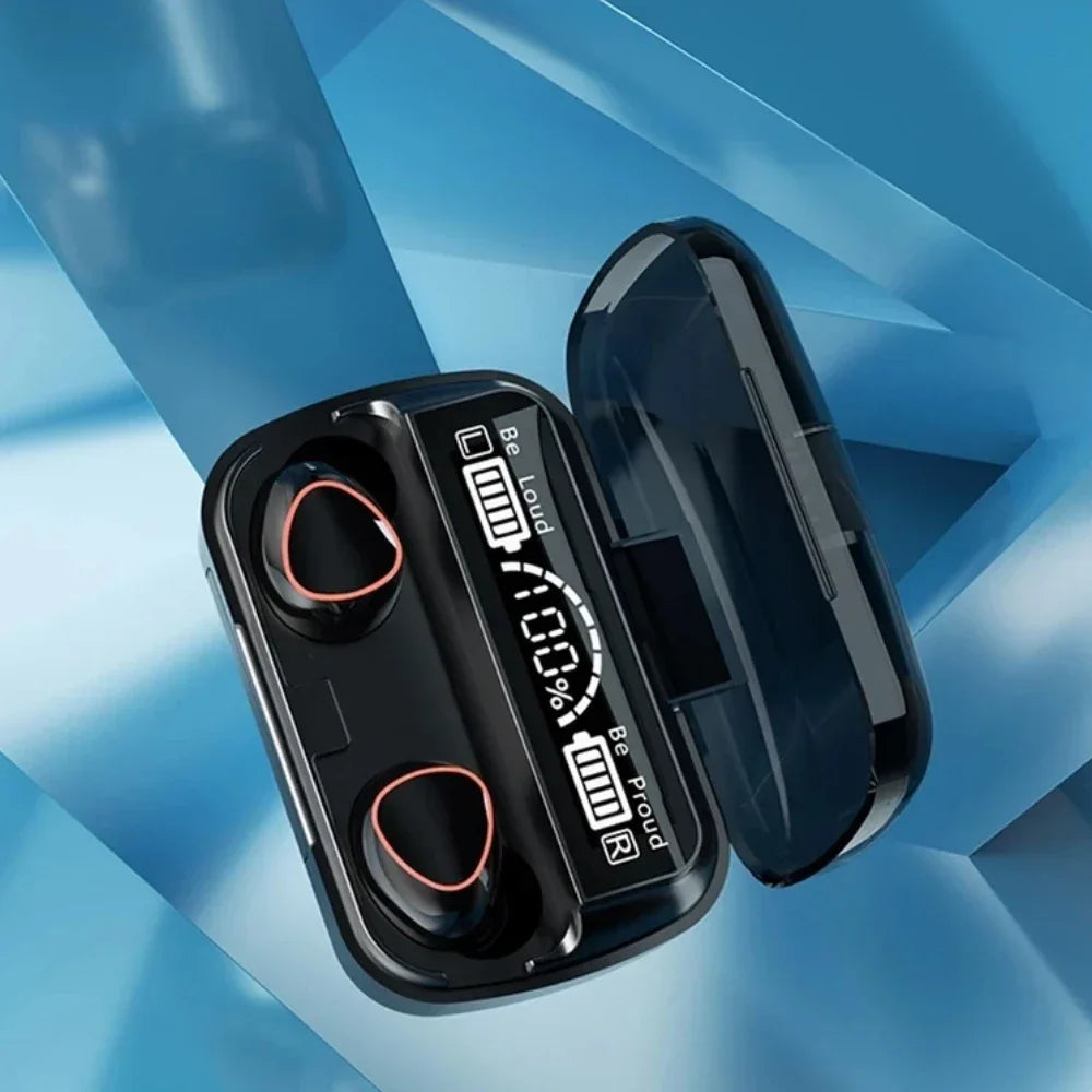 Fones de Ouvido Bluetooth 5.1 com Display LED Inteligente