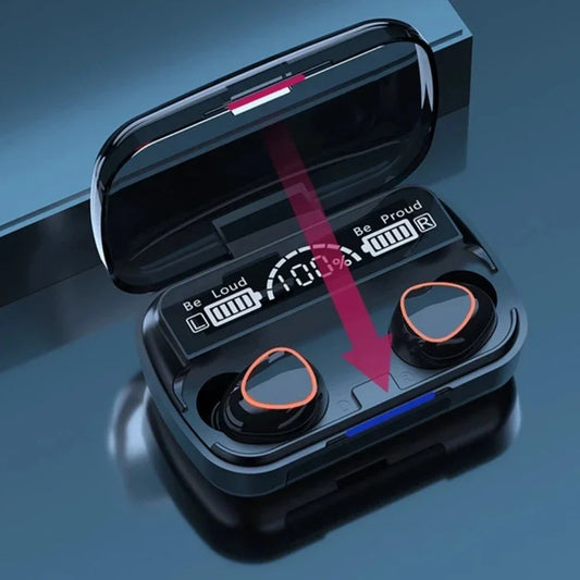 Fones de Ouvido Bluetooth 5.1 com Display LED Inteligente